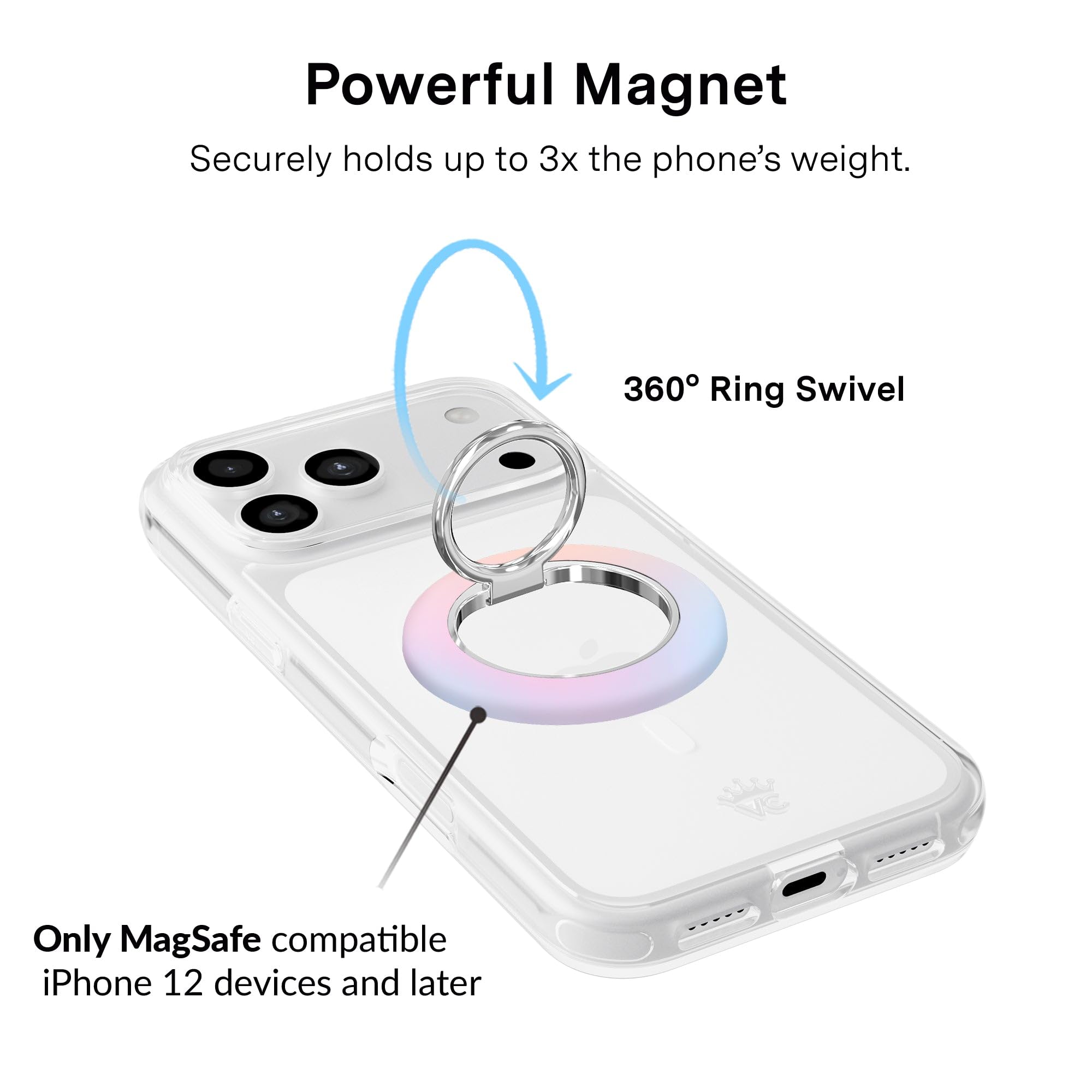 ベルベット キャビア MagSafe マグセーフ フォングリップ2 0対応 かわいい磁気リングホルダー フィンガーループキックスタンド ポップオンアクセサリー iPhone 17 16 15 14 13 12用 Aura Electronics