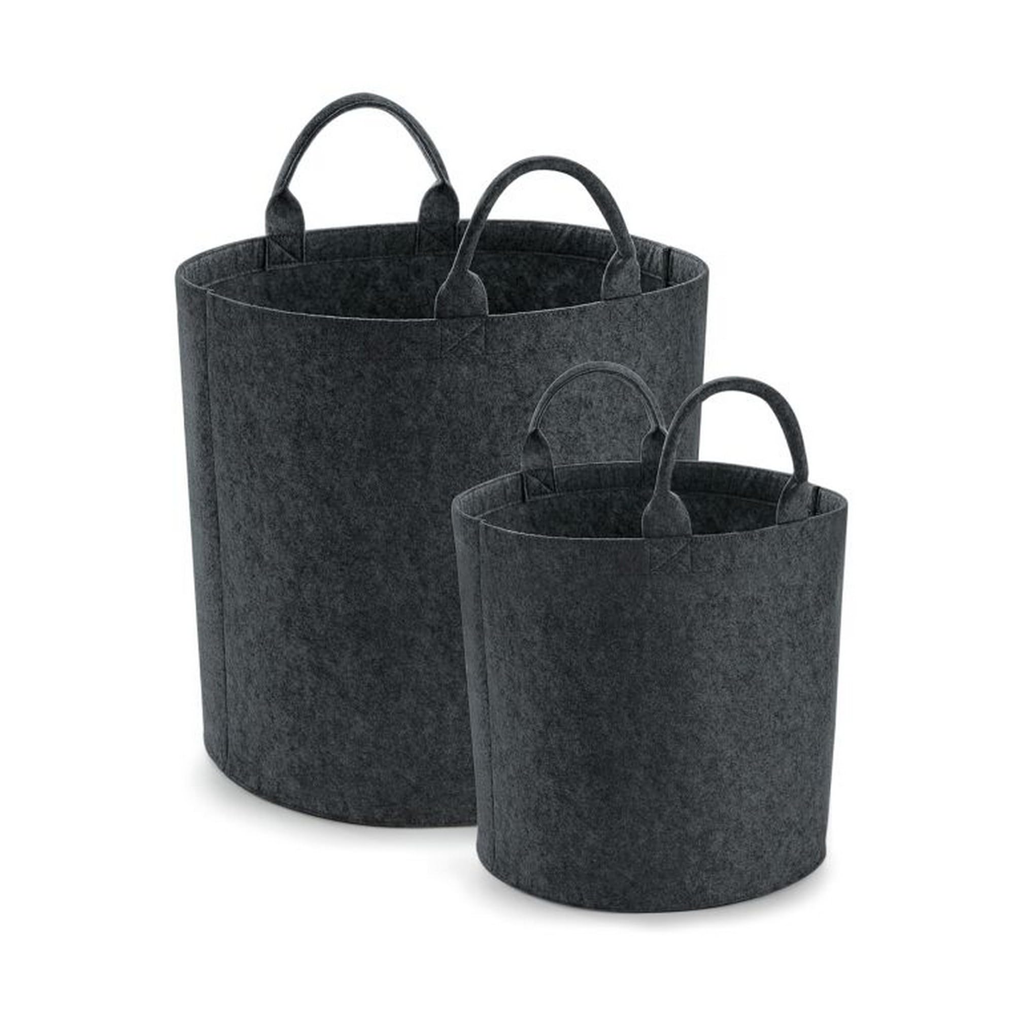 Bag Base Unisex Gris Felt Polyester Laundry Basket