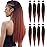 Pre-stretched Braids Hair 26 Inch 8 Packs Professional Itch Free Hot Water Setting Synthetic Fiber Ombre Yaki Texture Braid Hair Extensions 1B-350