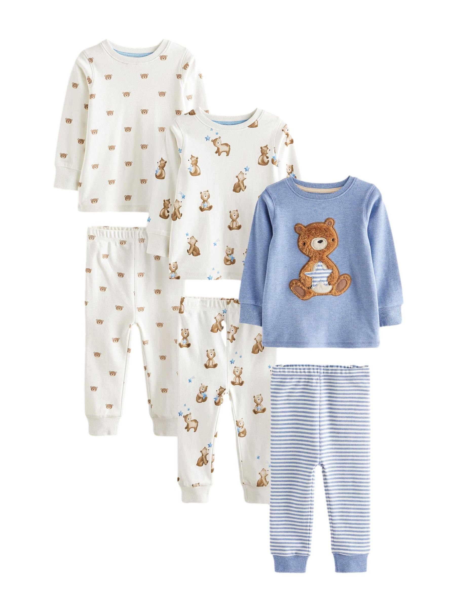 NEXT Jungen Kuschelpyjamas, 3er-Pack