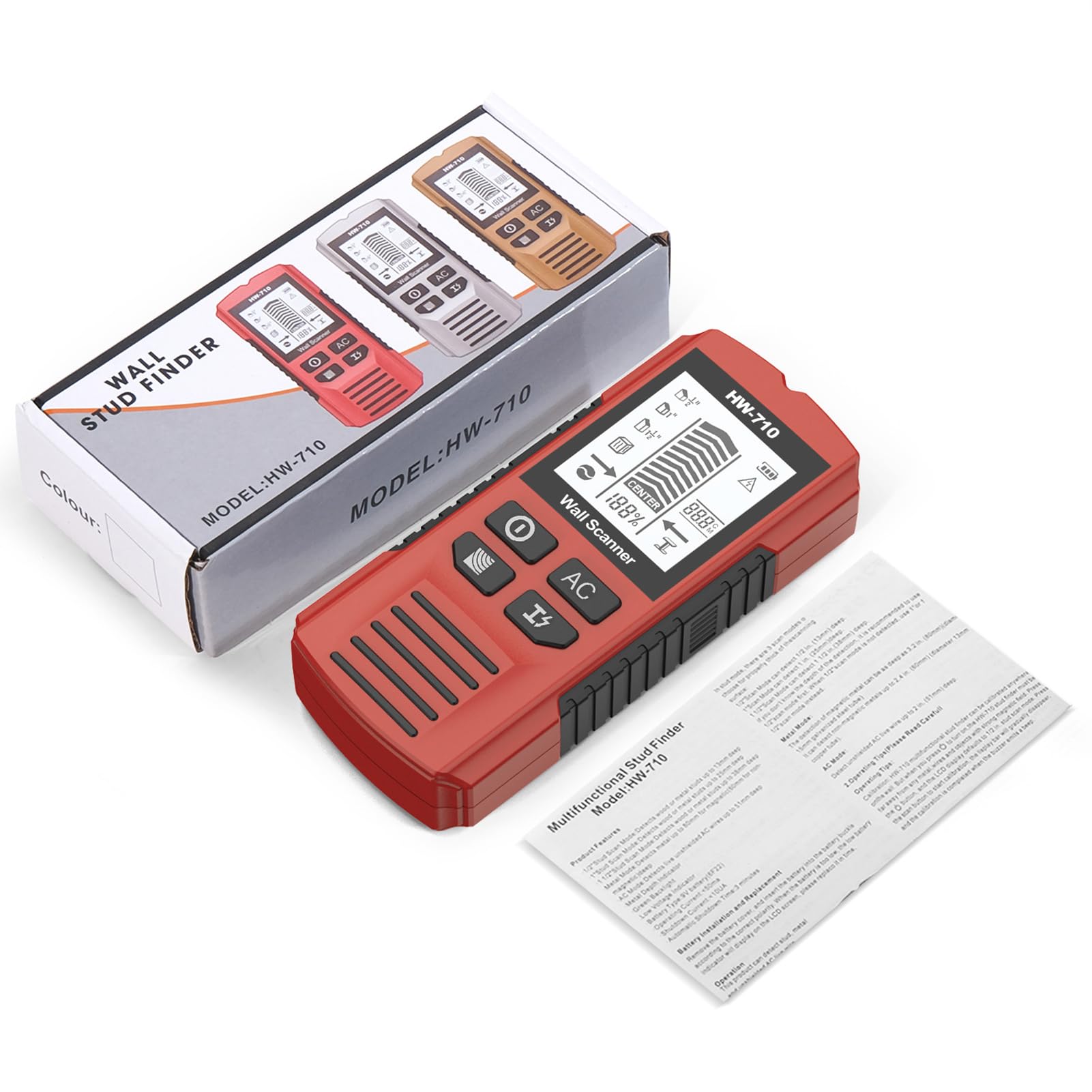 Amazon.com : Multifunctional Handheld Metal & Wall Detector - HW