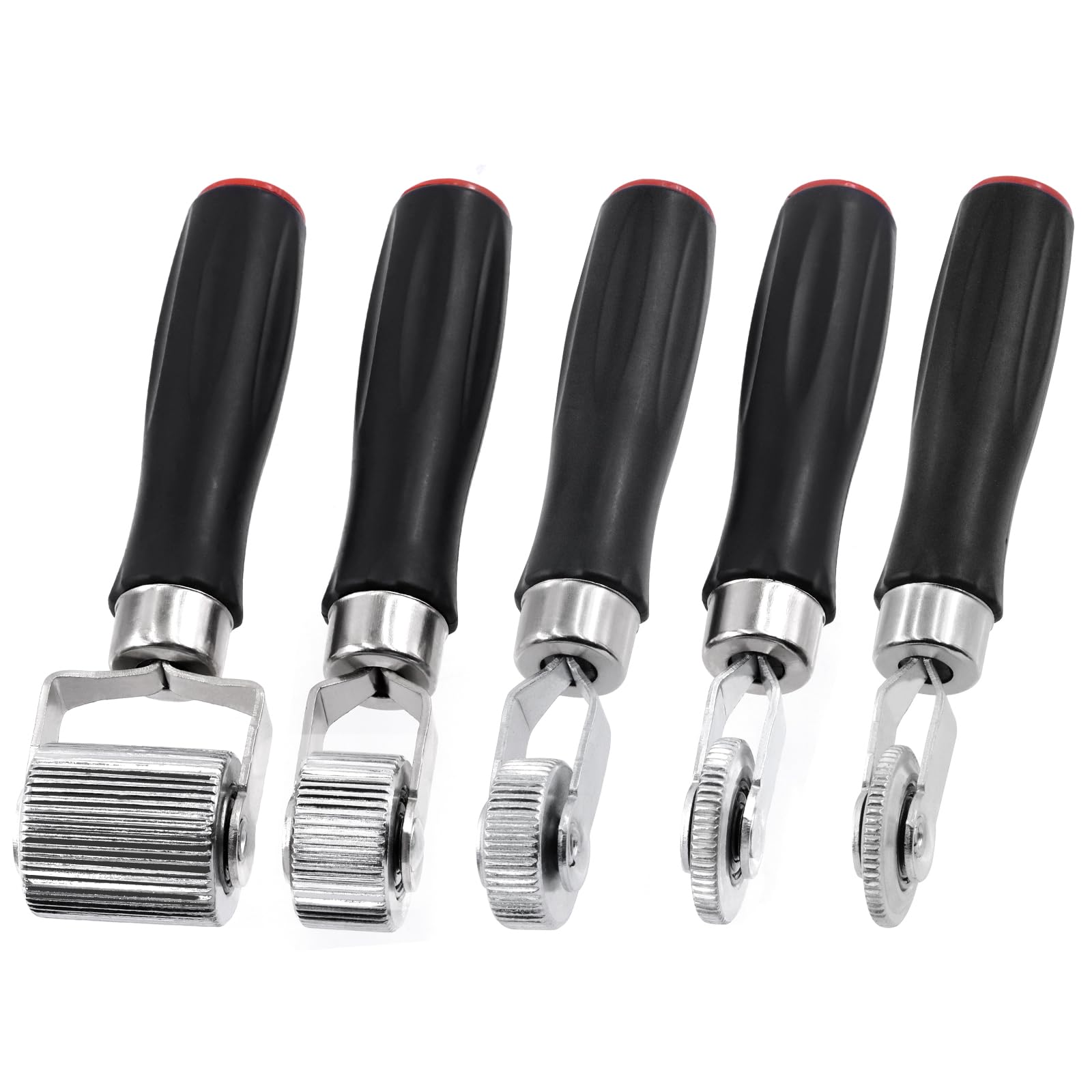 Glarks Lot de 3 rouleaux d'insonorisation pour voiture, 6 mm, 20 mm, 40 mm, outil d'installation en métal, rouleau de couture pour audio automobile (4/6/12/20/40 mm)