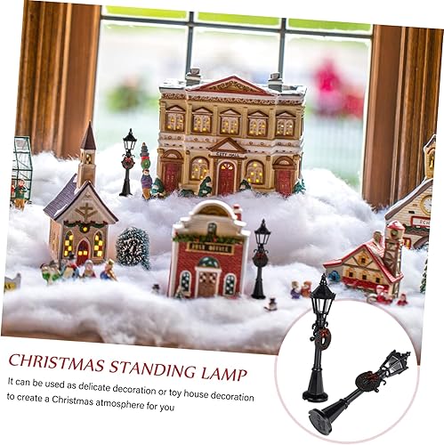 Miniatura 3 de BESTOYARD 4 piezas de adornos de lámpara de plástico en miniatura