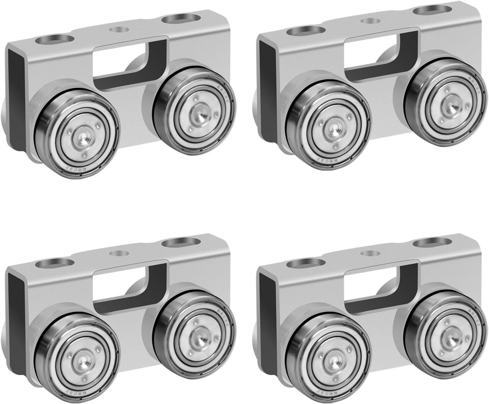 - P2750-EG 4 Wheel Light Duty Trolley Assembly for Unistrut, Use for All 1-5/8" P1000, P1001, P5000, P5001, P5500, P5501 or Taller Strut Channel, Unistrut, Superstrut (4PACK)