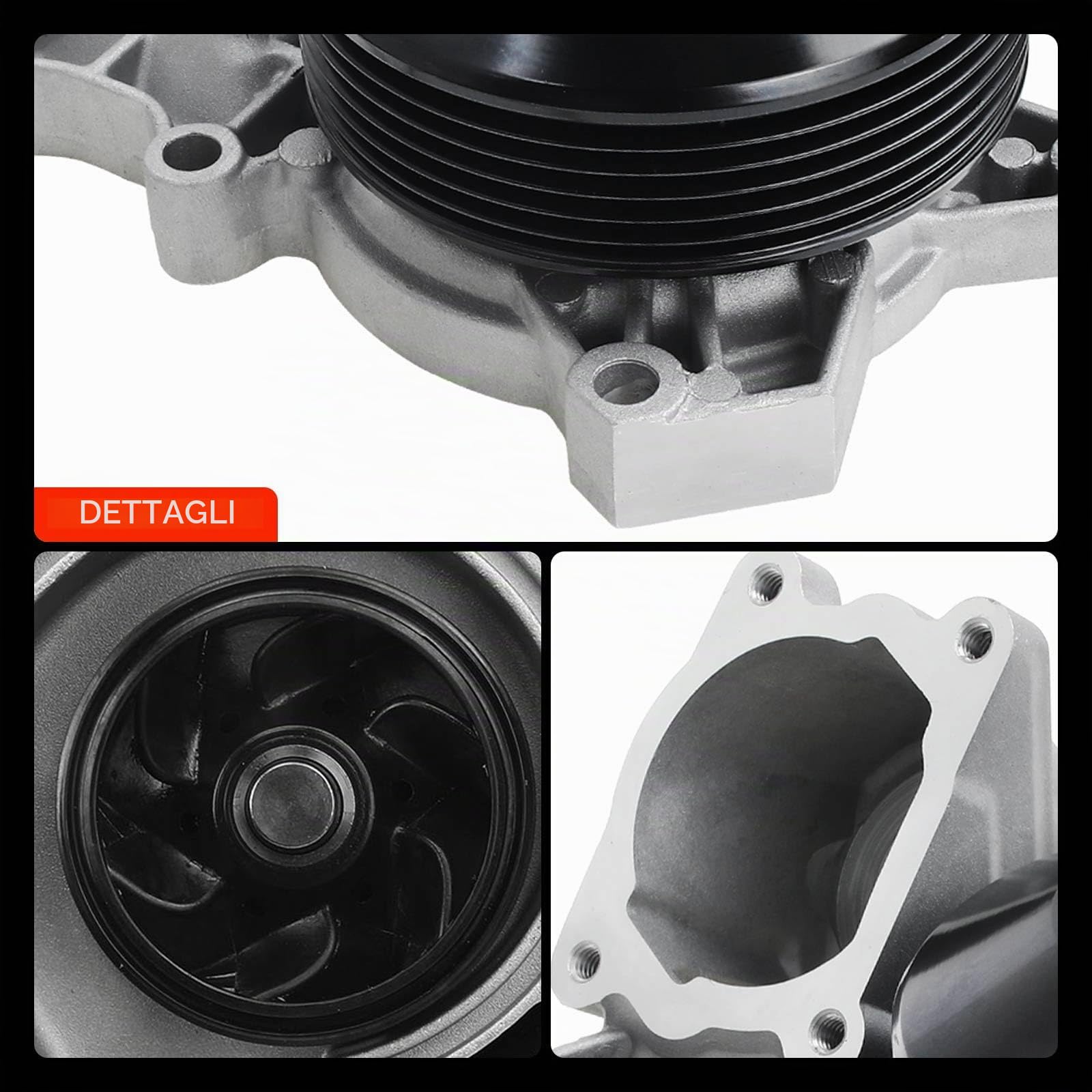 Frankberg Pompa dell'acqua 11517807311 | Compatibile con: Serie 1 Cabrio E88, Serie 1 E81, Serie 5 E60, Serie 3 Coupé E92, Serie 3 Touring E91, X1 E84