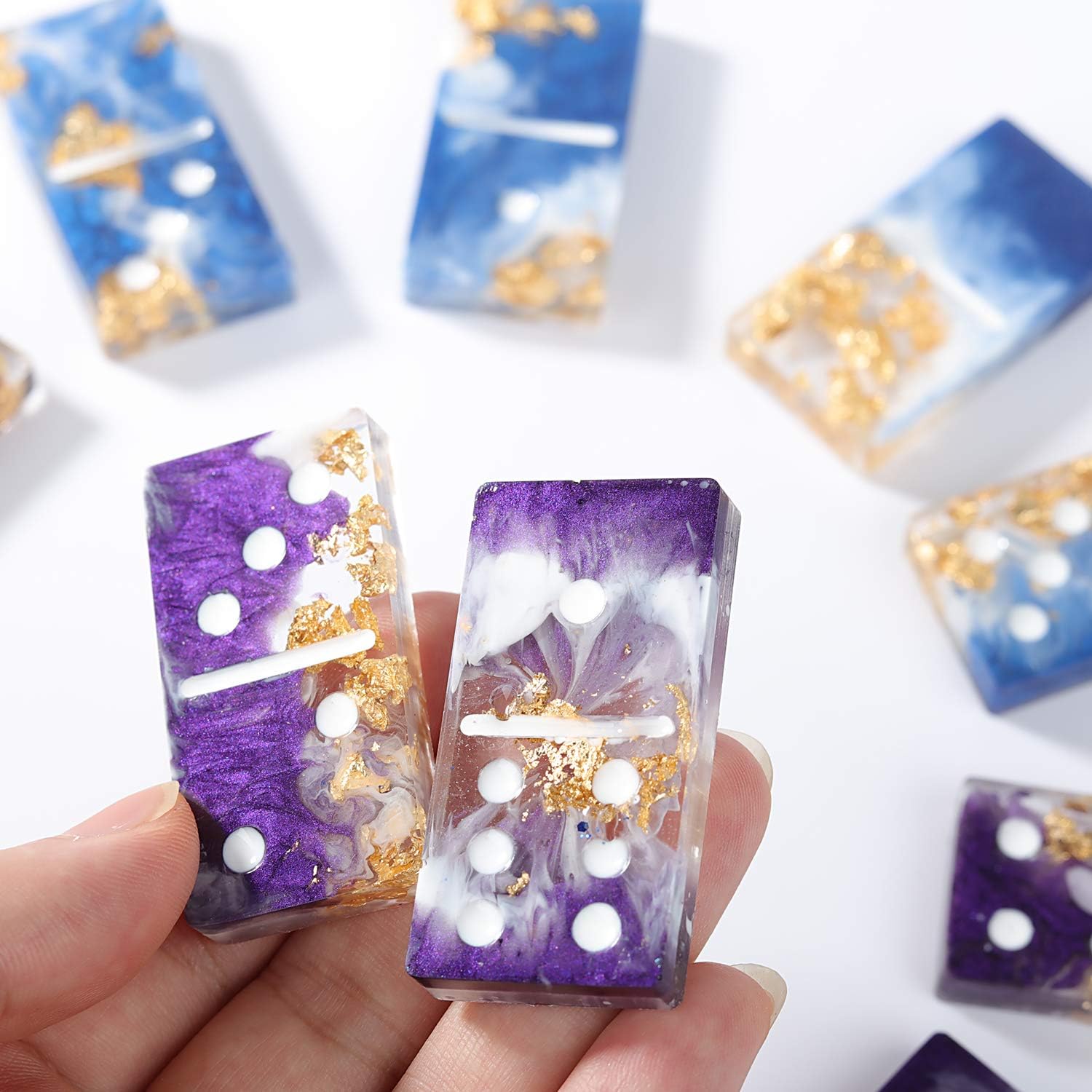 Bundle Set of Domino Molds and Tic Tac Toe Resin Molds