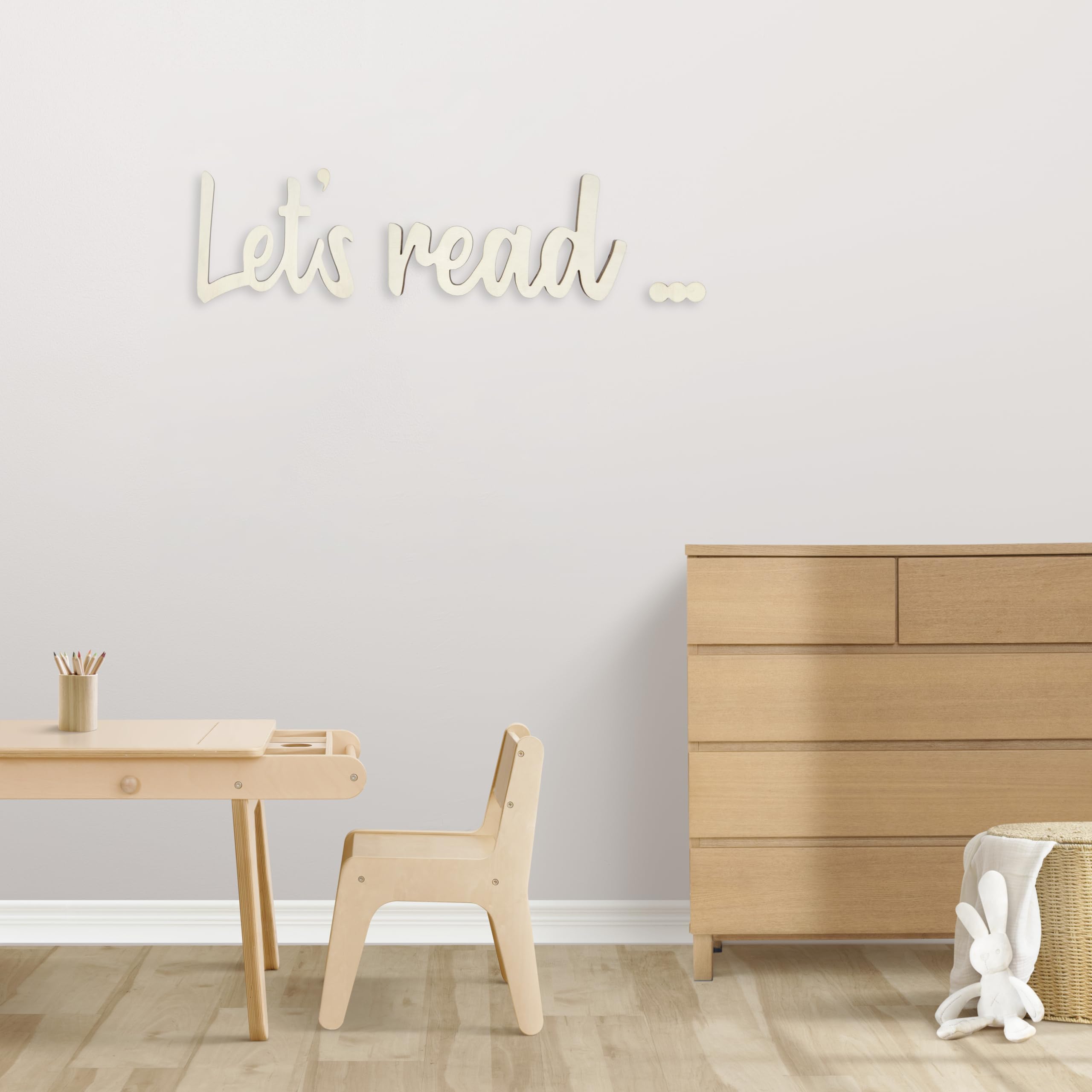 Schoolgirl Style Classroom Decor Reading Corner Wood Wall Decor - 10x8 ...