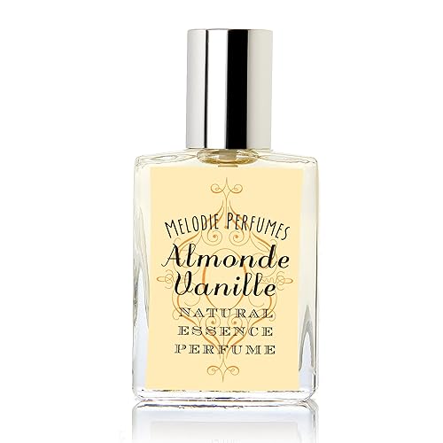 Perfume natural de almendra y vainilla para mujer. Fragancia de aceite esencial de vainilla y almendra. Rollerball 0.5 fl oz