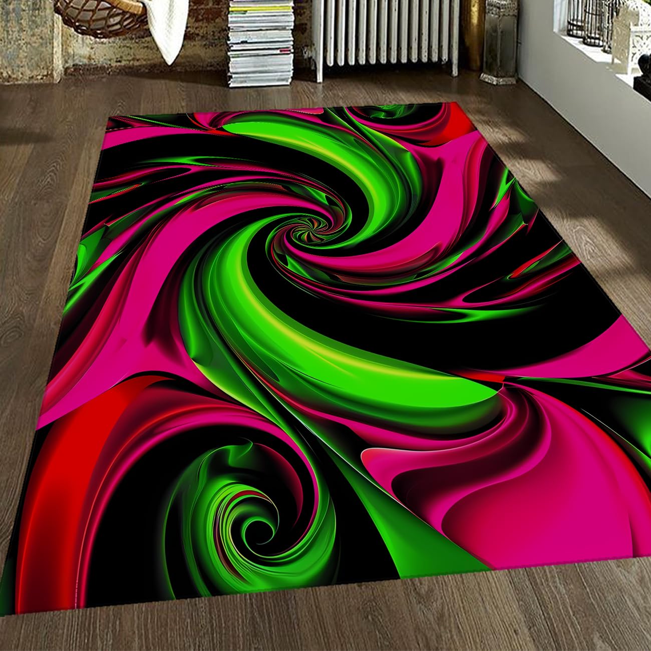 Tapis Moderne imprimé 3D 60x120 Tapis Artistique néon