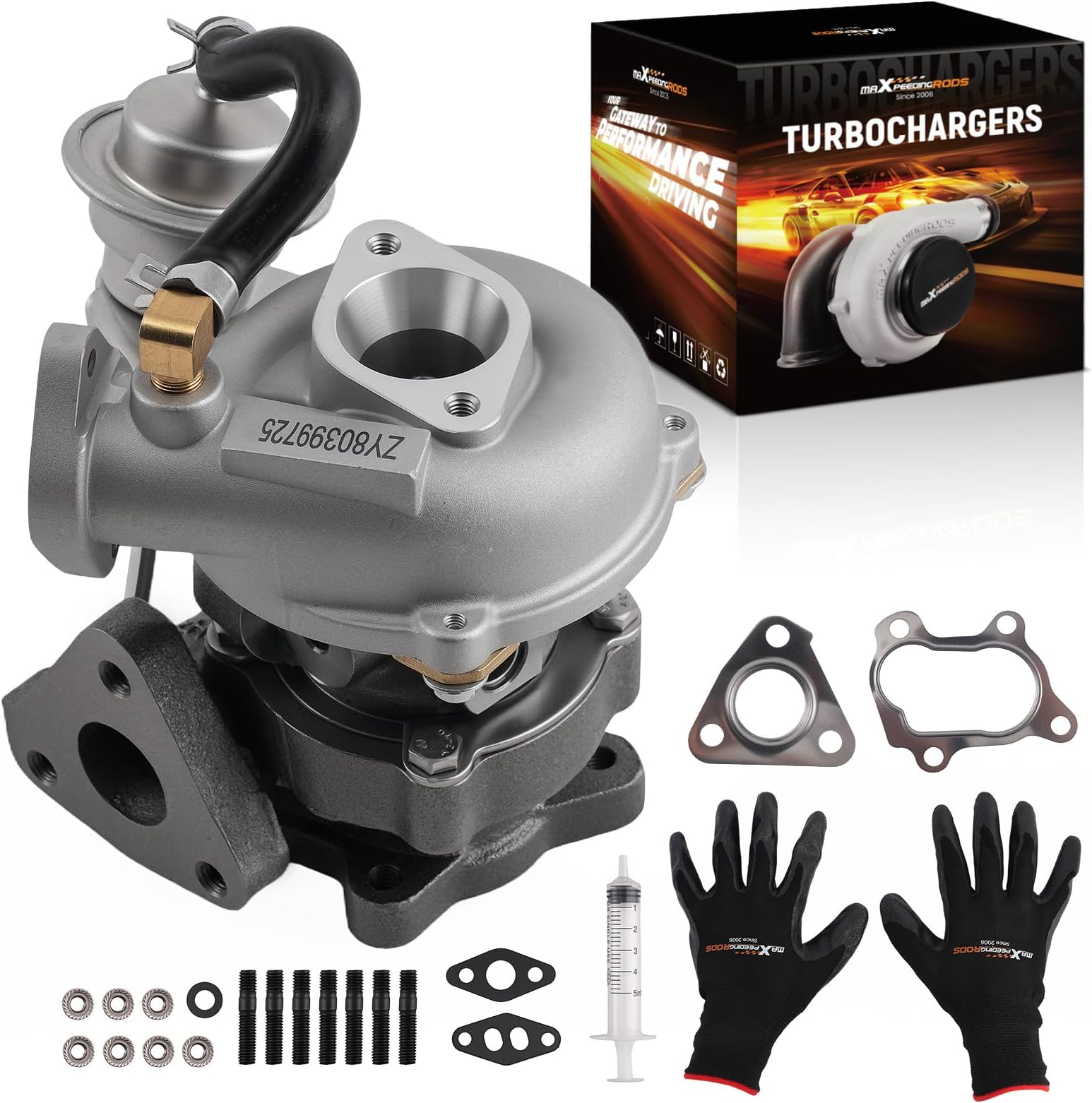 maXpeedingrods VZ21 RHB31 Turbo Turbocharger for Small Engine Snowmobiles Quads Rhino Motorcycle ATV, for Suzuki Alto with YA1 F6AT 21R707-0011-G1, 13900-62D51, Basic VL Series