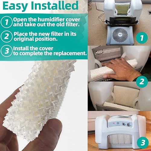 Miniatura 5 de MD1-0034 - Filtros de mecha de repuesto para humidificador Vornado Evap2, Evap40, EV100, EV200, EVDC300, EVDC500, EVDC505 humidificador evaporativo,