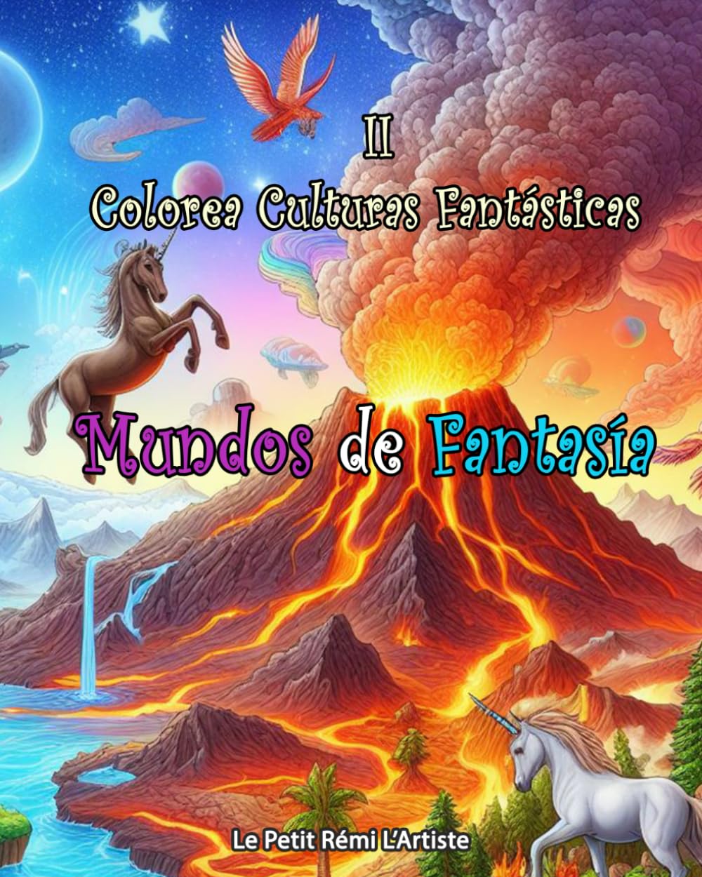 Livre de coloriage Mundos de Fantasía sur les cultures fantastiques