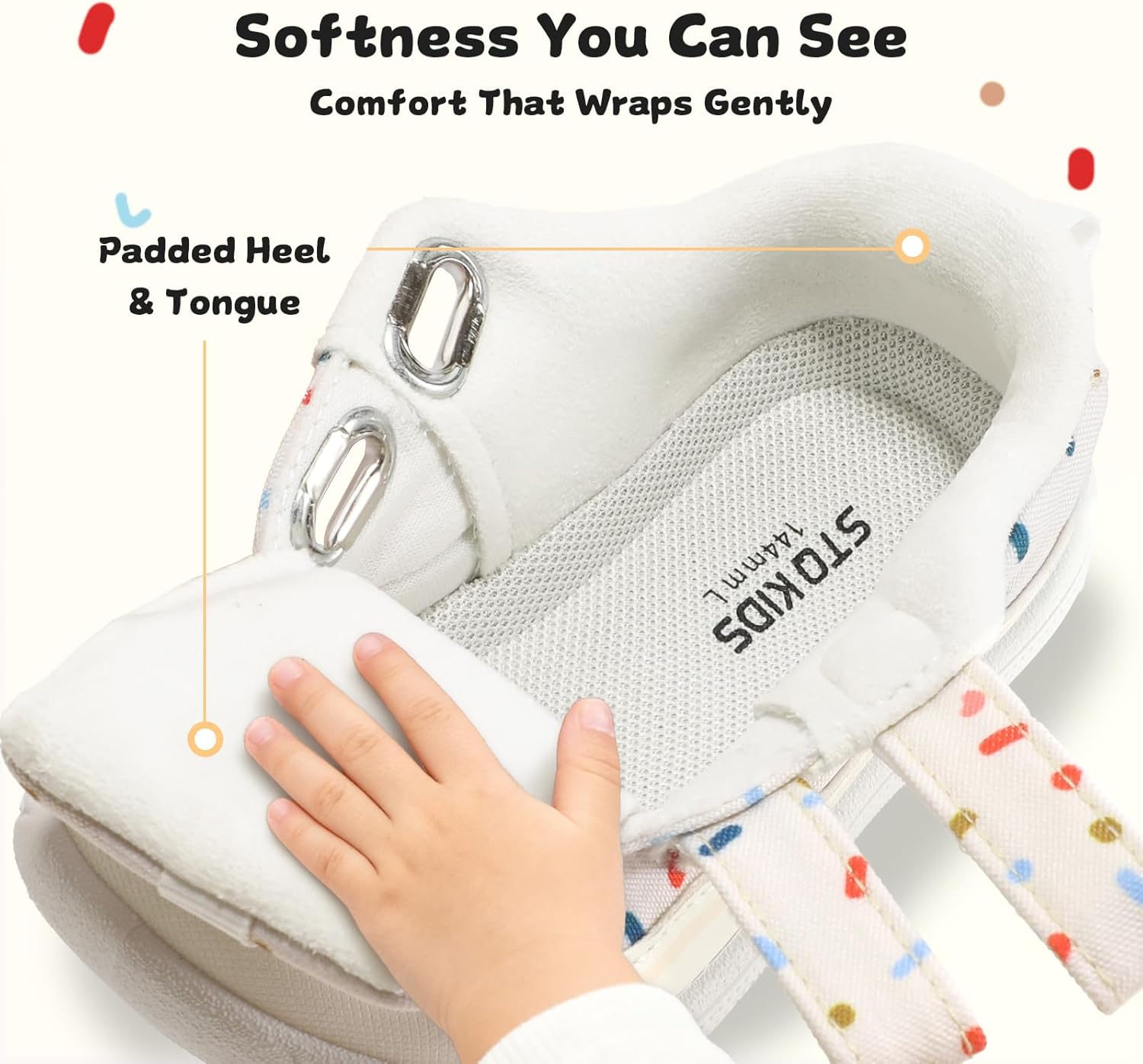 Toddler Boys & Girls Shoes Wide Toe Box Barefoot Kids Canvas Sneakers with Hook-and-Loop - Image 7