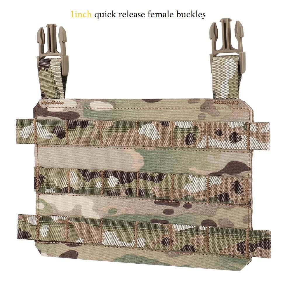 GYDEHUTJ Molle Placard Hoop and Loop Front Flap Hanging Panel for Tactical Chest Rig Huntting Vest Plate Carriers