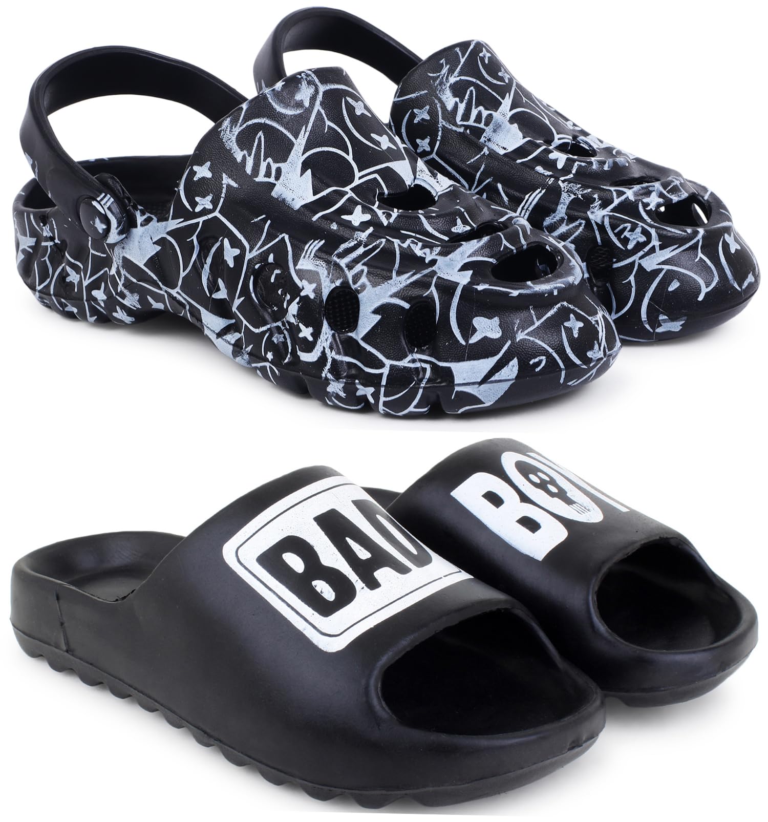 pampy angel Combo Pack of 2 Slipper/Flip Flops/Slides/Clogs/Sandals with Adjustable Back Strap for Men (Cl-A-Smarti,Y-B-Boy)-picture-14
