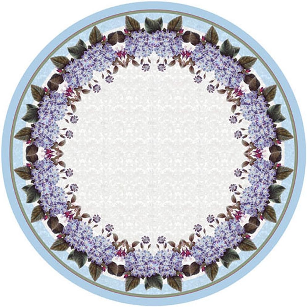 Betsy Drake Hydrangea Round Table Cloth, fabric, 68 Inches