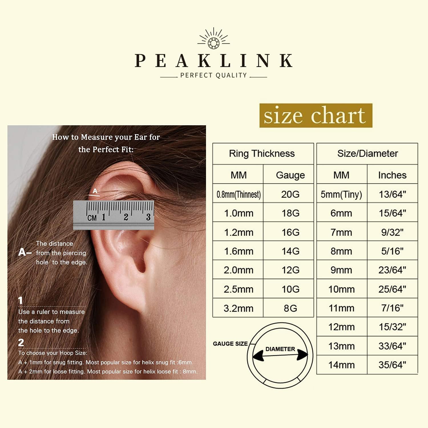 16G Cartilage Earring Hoop 316L Surgical Steel Daith Helix Conch Earrings Tragus Rook Earrings CZ Opal Septum Jewelry Seamless Clicker Nose Rings Hinged Segment Ring Hoop Earring for Women Men - Image 6