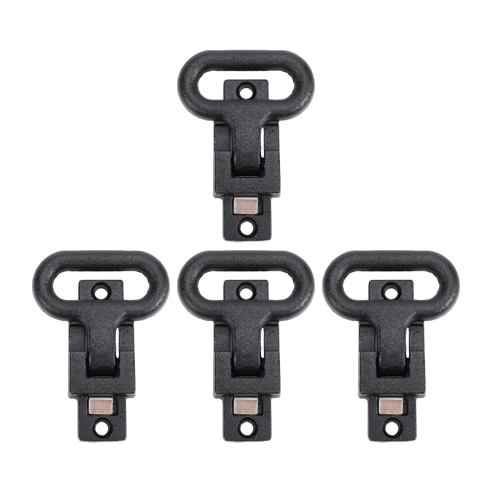 CHICIRIS Stahl-Klappstufe, Faltbare Maststufe, 4 Stück, rutschfest, Strapazierfähig, 90-Grad-Klappdesign, 9,9 X 5,1 cm, Stufe für LKW, Anhänger, Wohnmobile, Boote, Busse, Wohnmobile