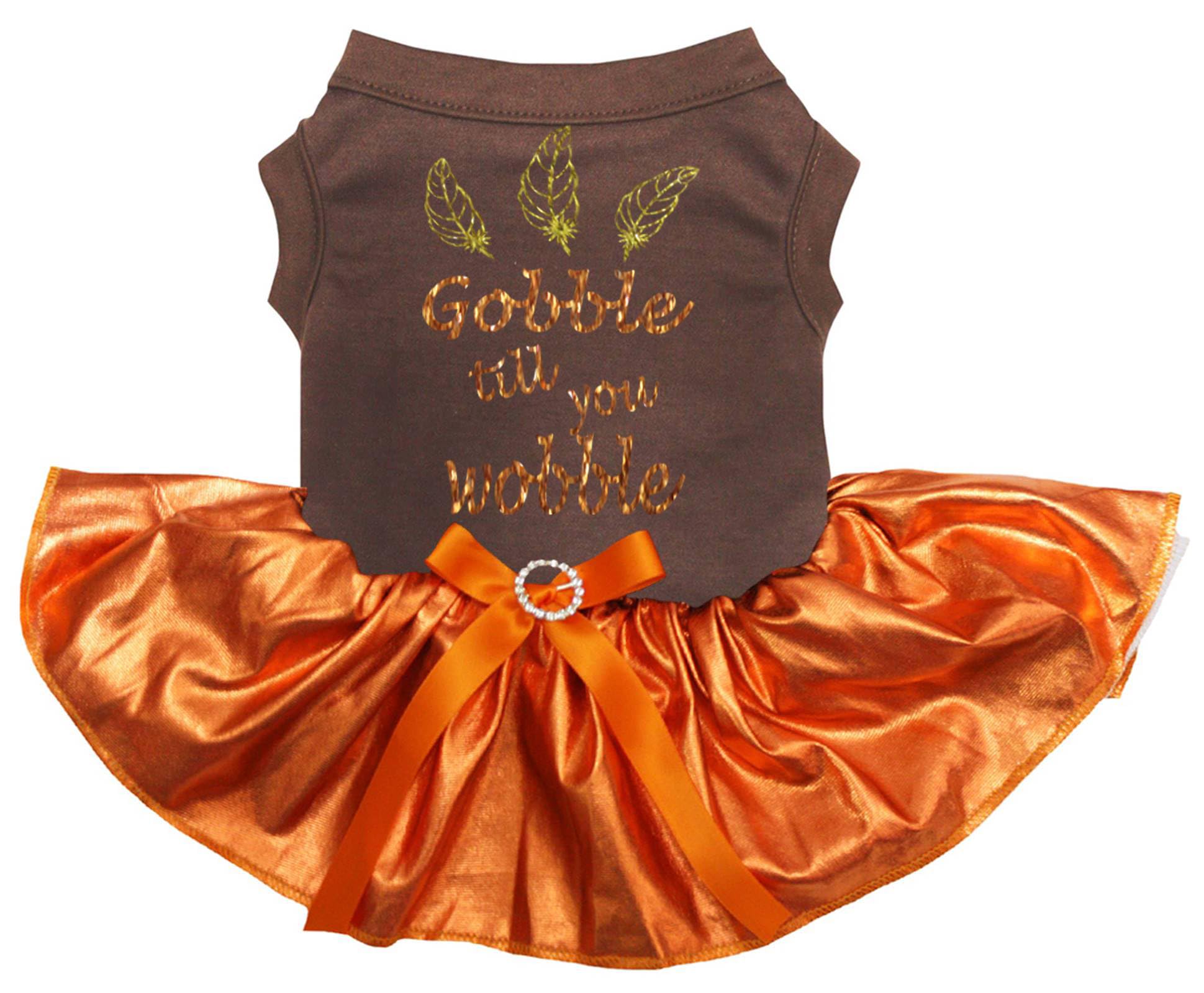 Robe pour chien vêtement automne grand chien taille XXXL coloris marron orange