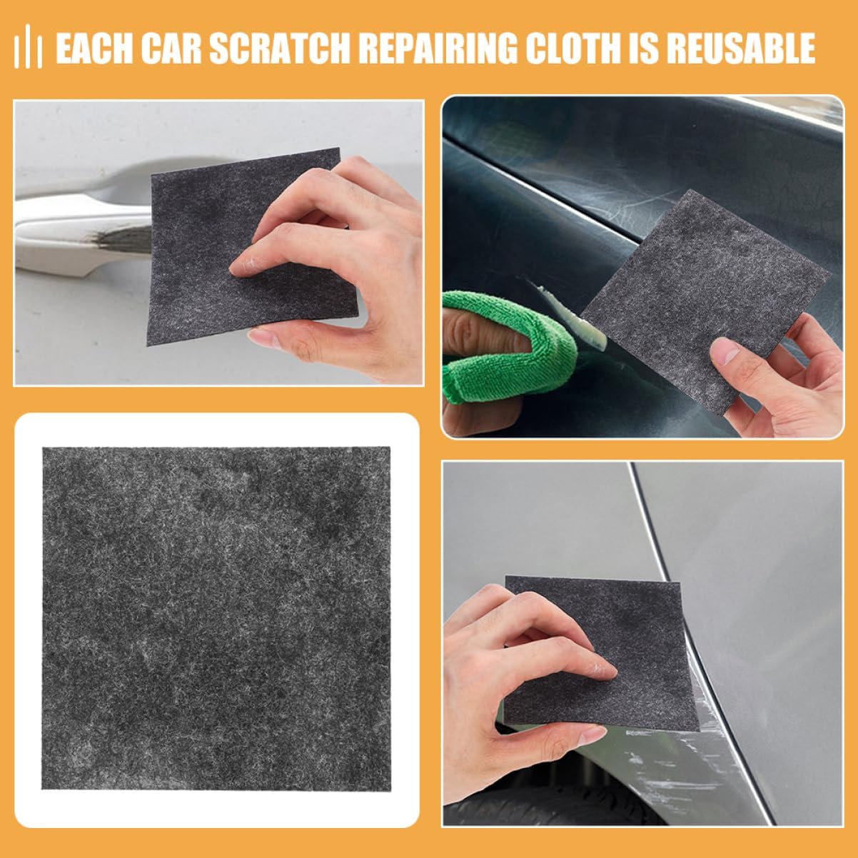 Ciieeo 5pcs Car Scratch Removal Tool Nano Sparkle Cloth Auto Scratch Remover for Cars Supply