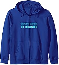 Sign Here Party Registration Event Graduation Zip Hoodie
