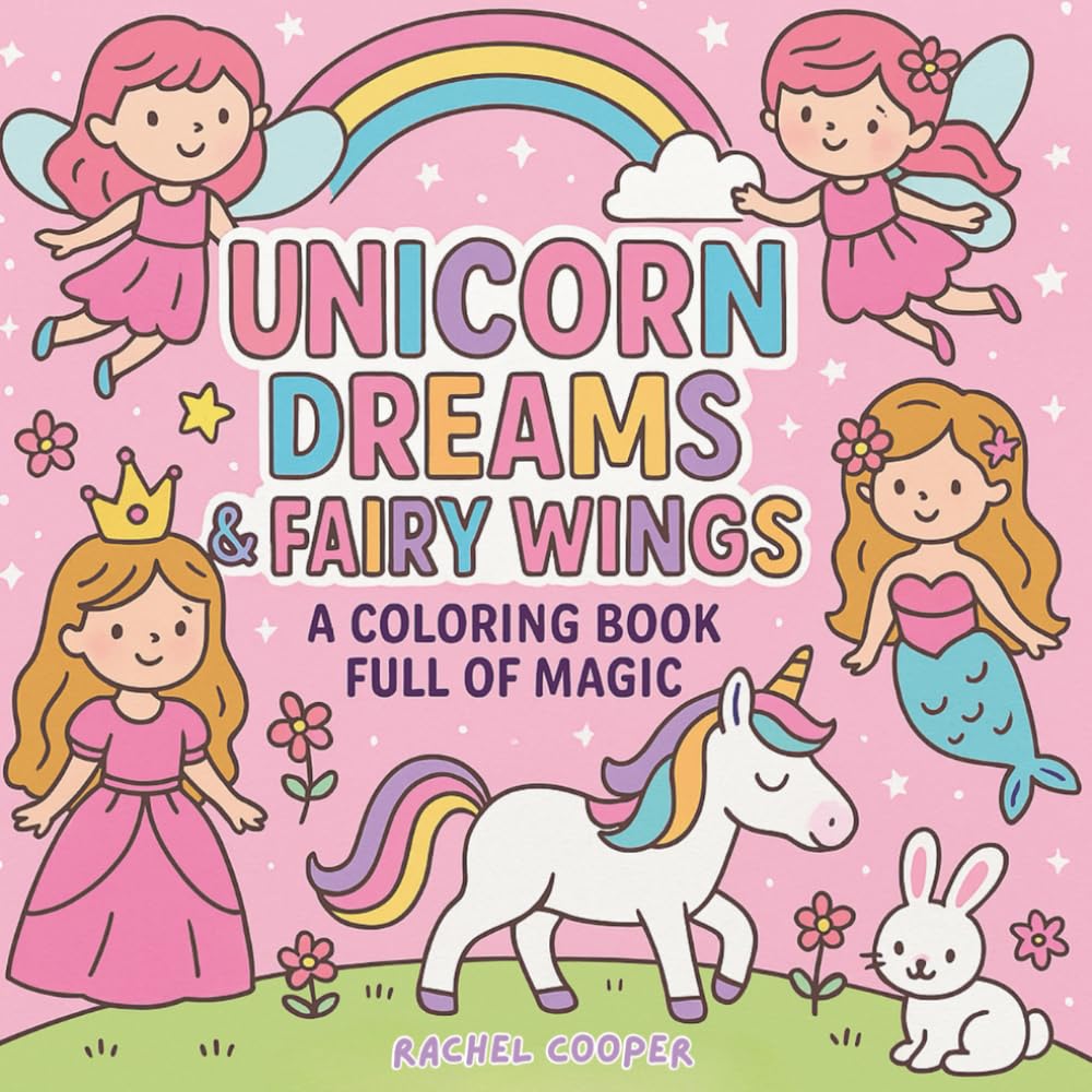 Unicorn Dreams & Fairy Wings: A Coloring Book Full of Magic