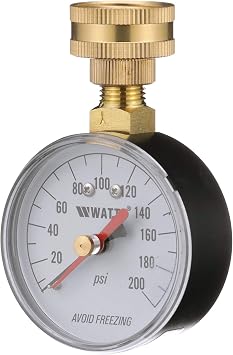 Watts Water Pressure Test Gauge 3/4 HT Hose Connection 0-300 psi