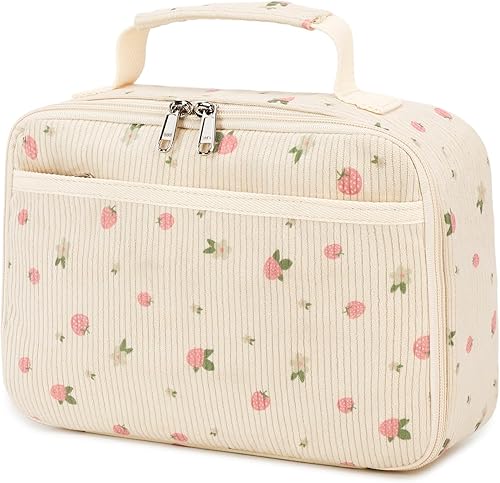 Bolsas de almuerzo para niños y niñas, loncheras aisladas de pana, bolsa térmica de picnic para niños y niñas