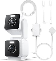 Vista 14 de WYZE Duo Cam Pan IP65 2K 360° Pan/Tilt Cámara de seguridad inteligente para el hogar con visión nocturna a color, compatible con Alexa y Google