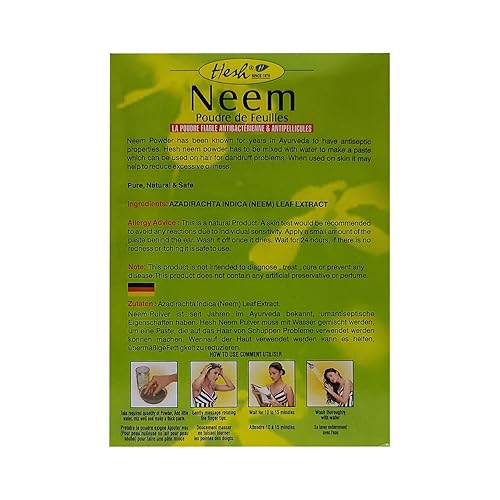 Miniatura 4 de Hesh Polvo de hojas de neem (50G)