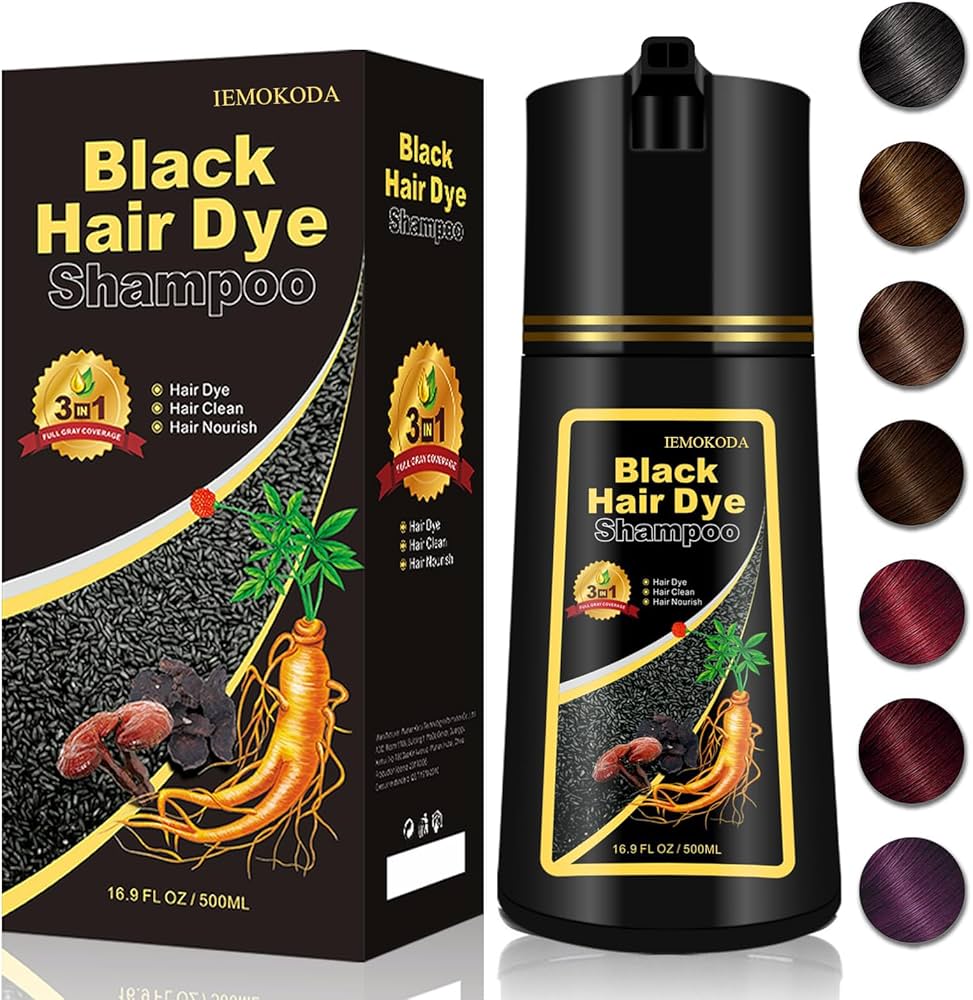 Amazon.com : Natural Black Hair Dye Shampoo 3 in 1, Hair Instant Amazon.com : Natural Black Hair Dye Shampoo 3 in 1, Hair Instant