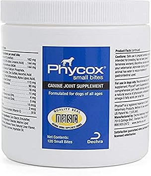 Dechra Phycox Small Bites Soft Chews, Joint Supplement For Dogs 120ct
