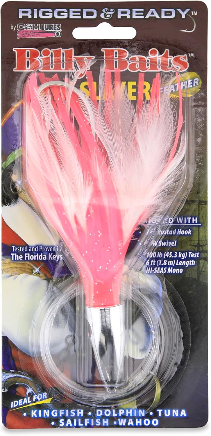 Billy Baits - Ahi Slayer Lure - Rigged & Ready Mono