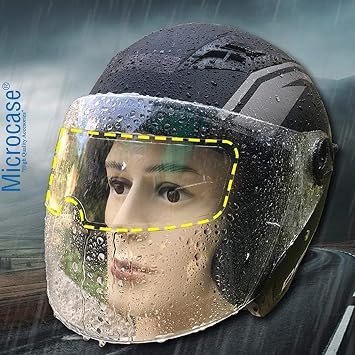 Microcase Buğu Önleyici Anti Sis Yağmur Geçirmez Motosiklet Kaskı Vizörü Su Kaydırıcı AL4276