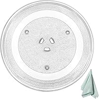 Vista 1 de Placa giratoria de vidrio para microondas de 11.25 pulgadas apta para Samsung GE, bandeja giratoria de vidrio para microondas de 11 1/4 pulgadas