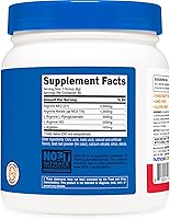 Vista 5 de Nutricost Complejo de L-arginina (ponche de fruta, 60 porciones), sin gluten, sin OMG