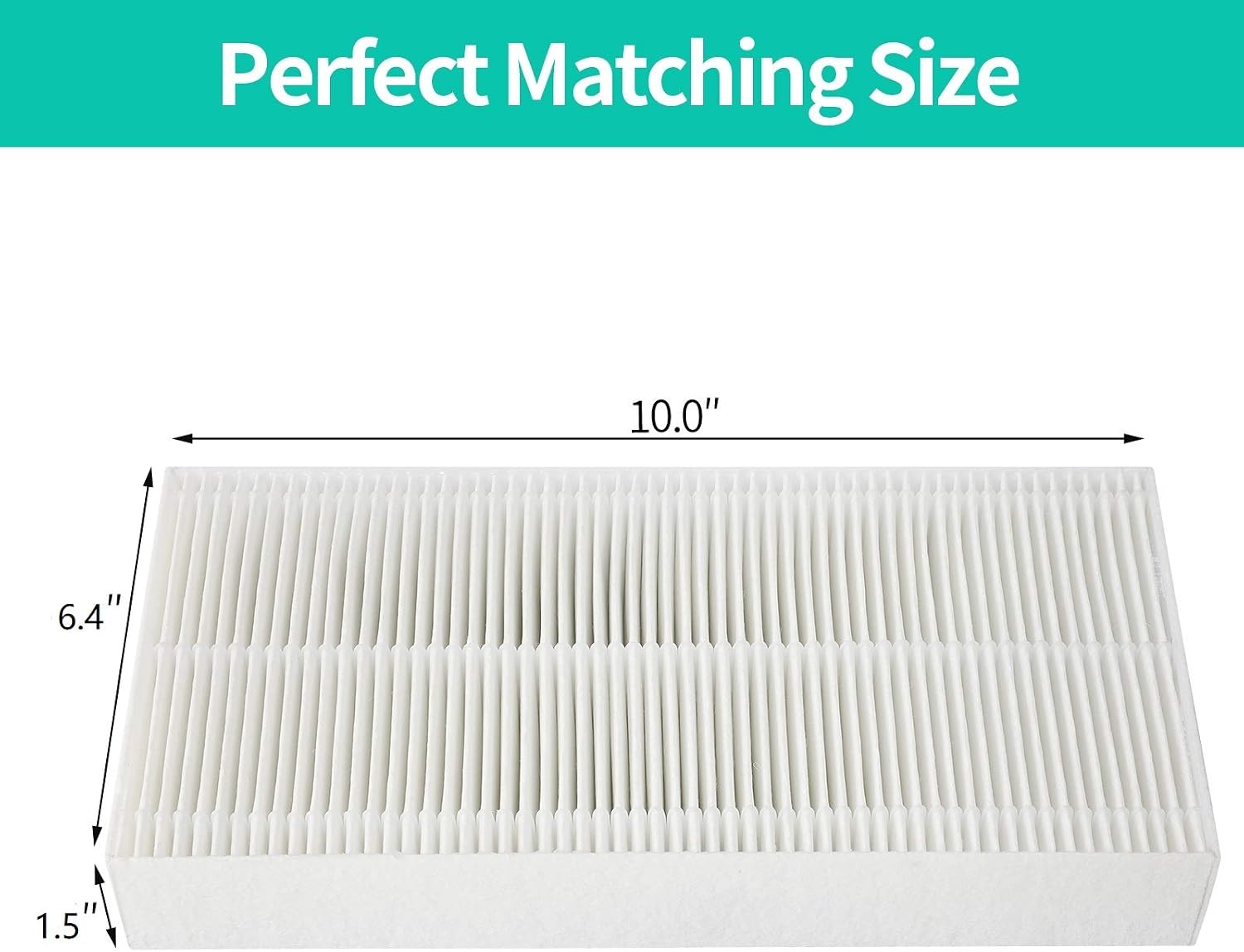 Gazeer 4 Pack True HEPA Filter Replacement for Honeywell U Filter (HRF201B) fit Honeywell HHT270W, HHT290 Series,and Compatible with Febreze FRF102B Filters