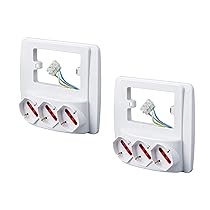 ROSI Multipresa parete EMILIA SMART, Bianco, 3 prese schuko biv., 2 pz