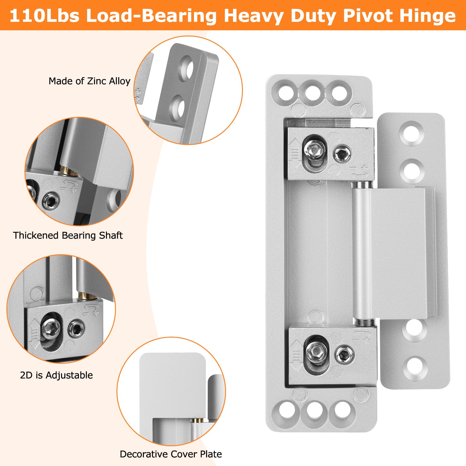 2 Pack Concealed Hinges - Image 2
