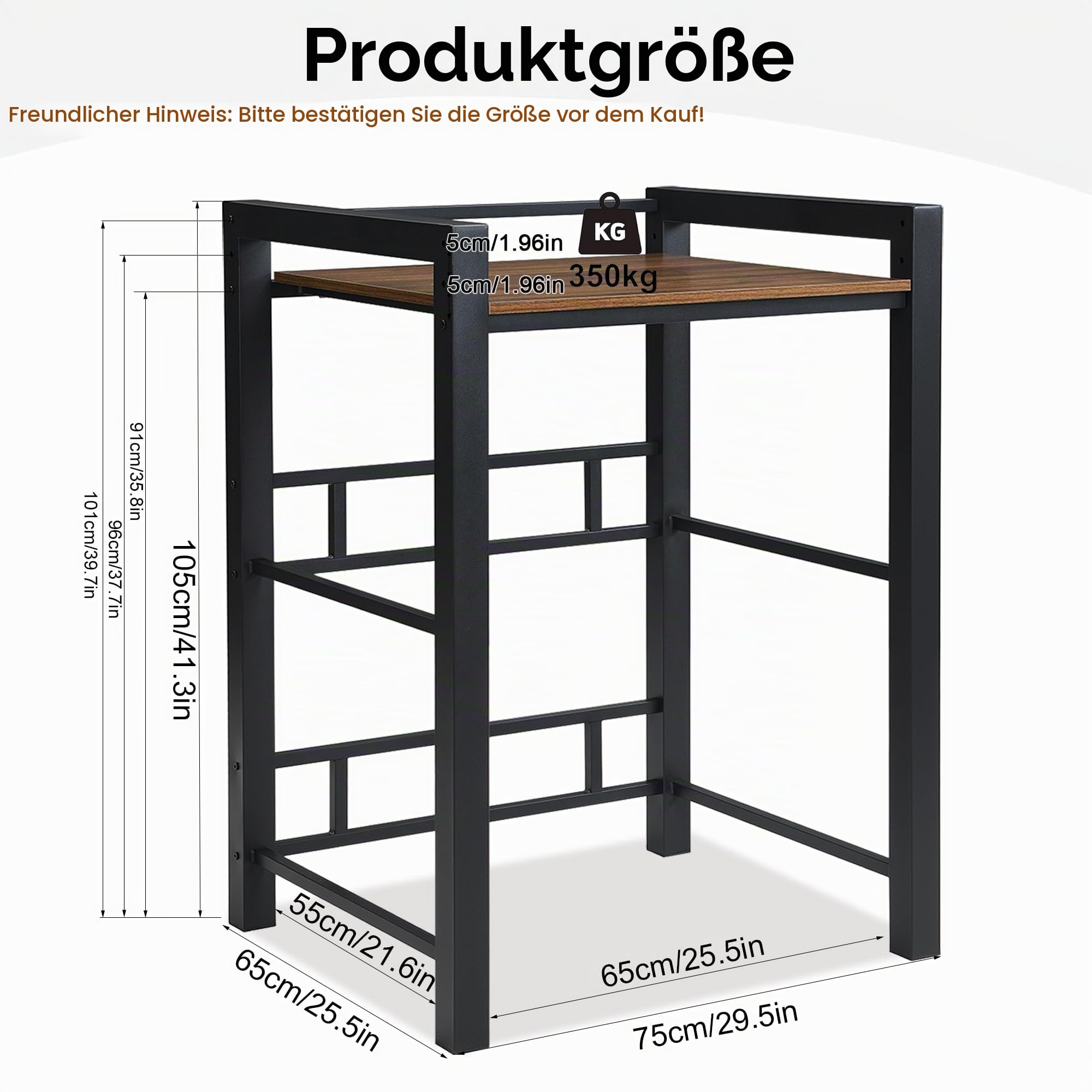 Waschmaschinenregal, Regal für Waschmaschine und Trockner –350kg Tragkraft, Waschmaschine Trockner Schrank mit 3 Einstellbaren HöHenverstellbares, Waschmaschinenschrank 95x105x65cm (Schwarz)