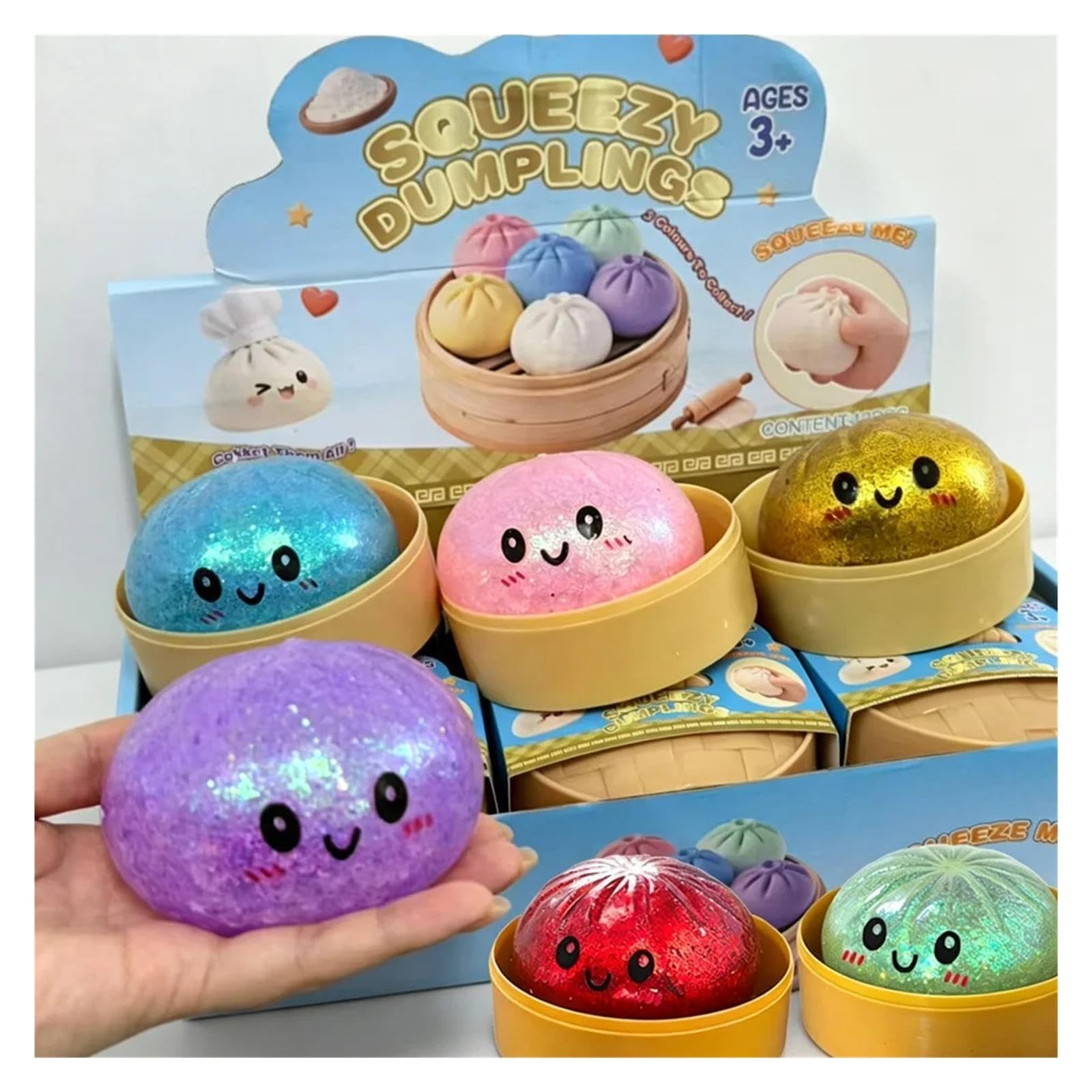 Glitter Compatibile For Gnocchi Squishy Con Scatola