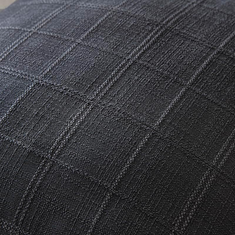 Decorative Linen Check Throw Pillow Covers Neutral Farmhouse Vintage Cushion Covers Modern Boho Home Decor for Sofa Couch Bedroom Living Room Living Room,2-Piece set20×20 Inch Charcoal