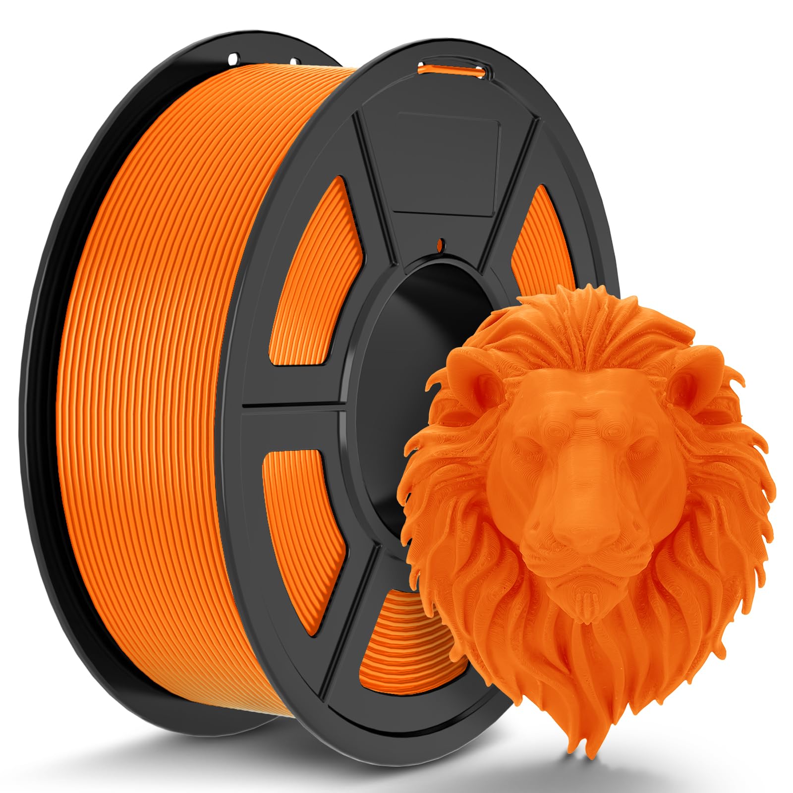 TECBEARS PLA Filament 1.75mm Orange, 1kg 3D Drucker Filament PLA, Filament 3d Druckmaterialien, Vakuumverpackung, Maßgenauigkeit +/- 0,02 mm, 1kg Spule (2,2lbs) PLA Filament für 3D Drucken
