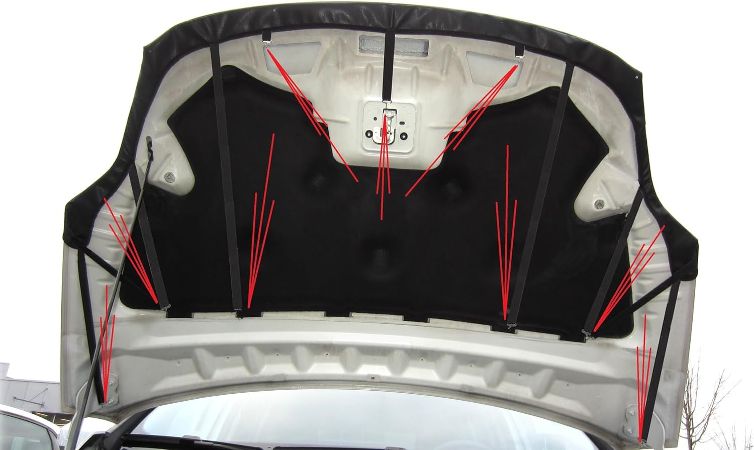 Hood Bra Front End Nose Mask Compatible with Ford KUGA 2008-2012 Bonnet Bra STONEGUARD Protector Tuning