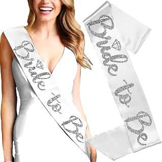 Bride Gifts - Bridal Shower Sash - BRIDAL GRADE SATIN Bride Sash - Bachelorette Party Supplies