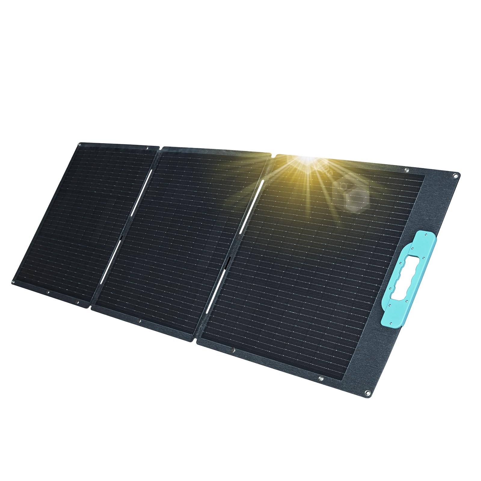 enjoy solar® panneau solaire pliable Helios 150W 12V, cellules photovoltaïques 182mm avec technologie 10 busbars – idéal pour camping-car, installations de balcon, abris de jardin, bateaux et camping