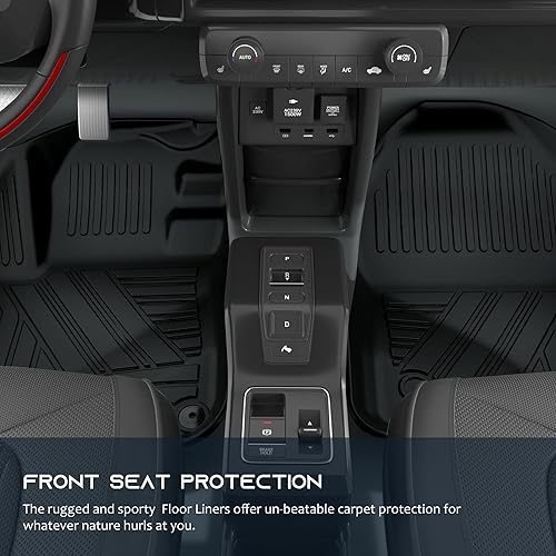 Miniatura 2 de ASLONG Alfombrillas de automóvil de 5 asientos para Honda CRV CR-V 2017, 2018, 2019, 2020, 2021, 2022, forro de primera y 2 fila, juego completo