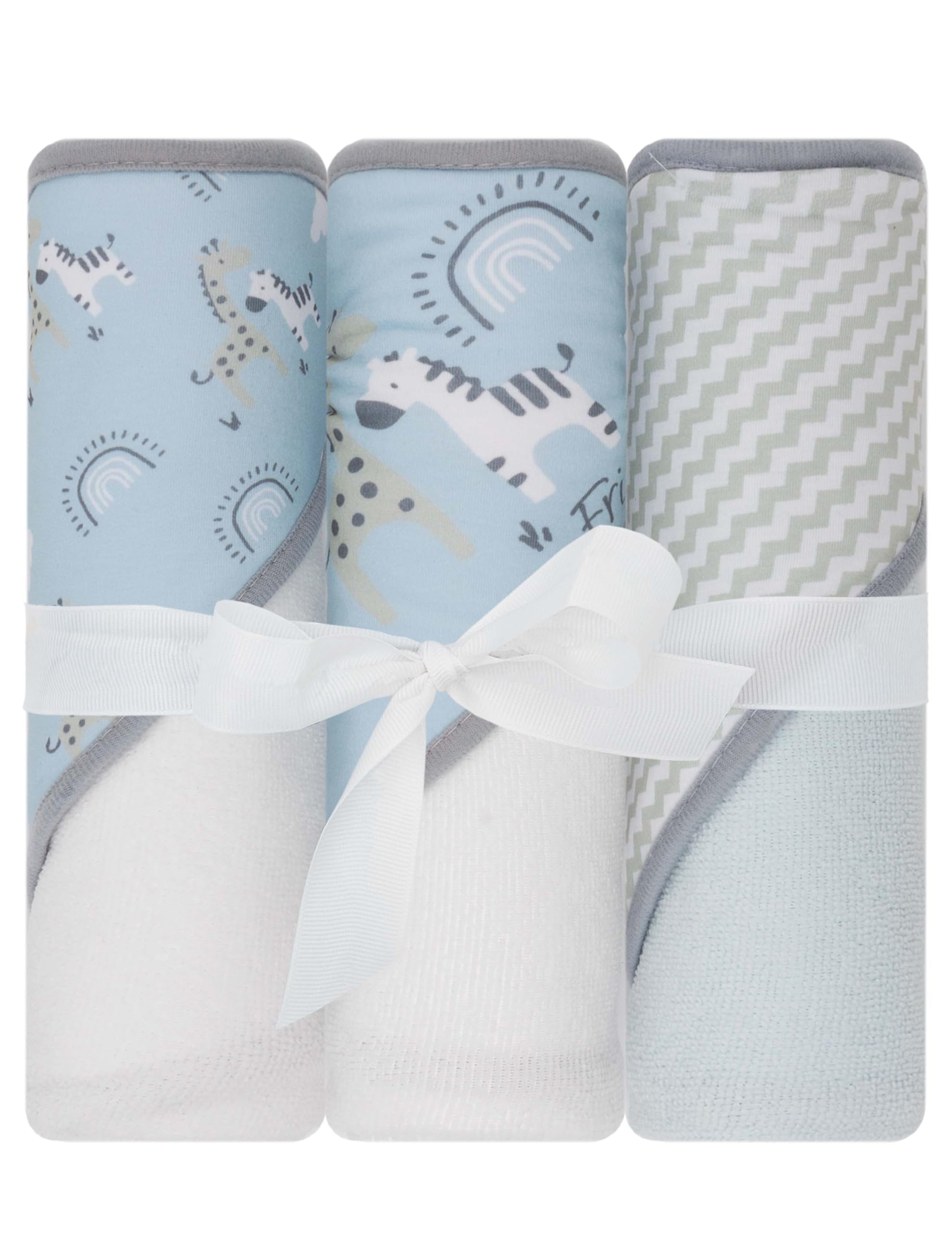 Kit 3 Toalhas Bebê LITTLE CELEBRITY - Com Capuz 76x66cm Poliéster Macio