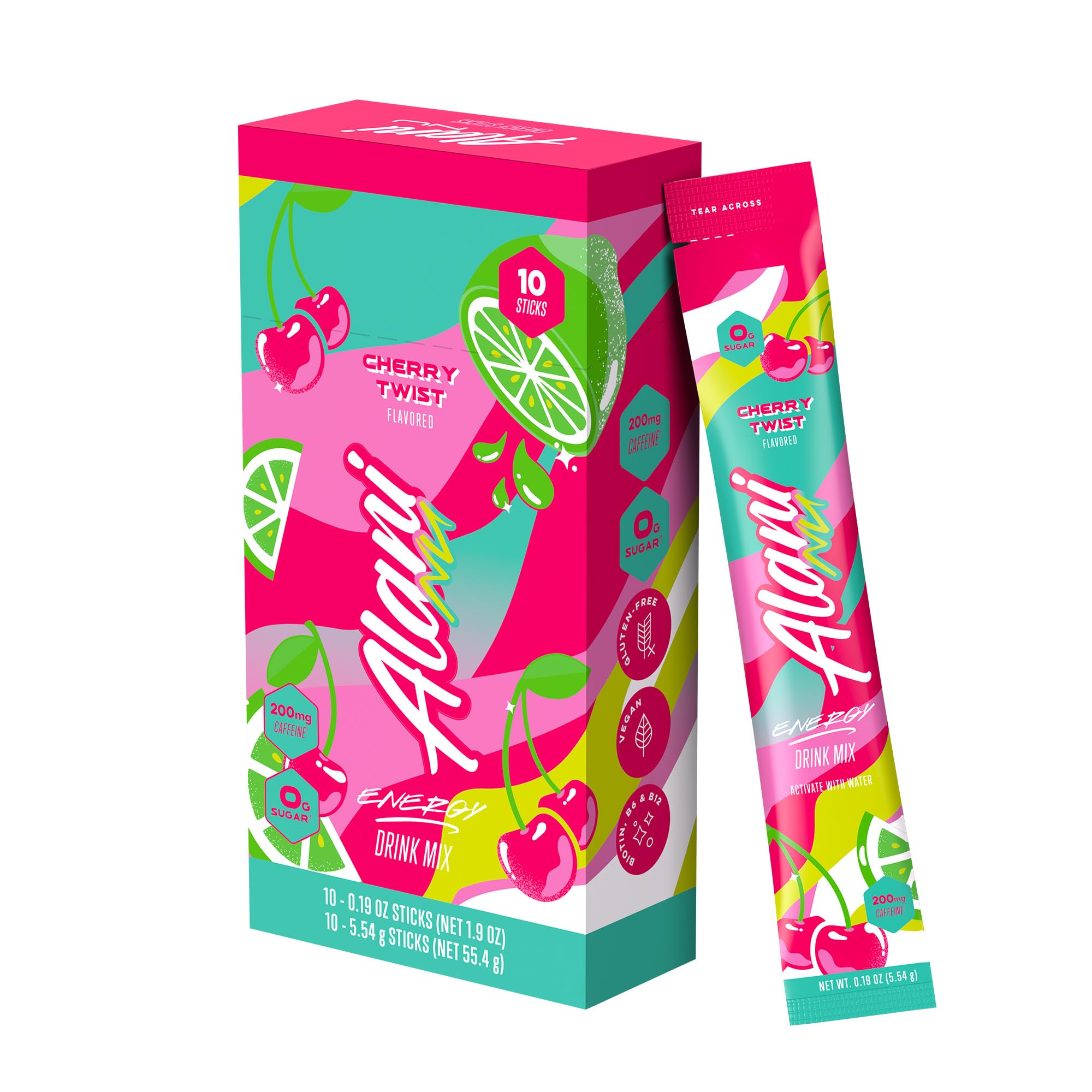 Amazon.com : Alani Nu CHERRY TWIST Energy Sticks, Energy Drink