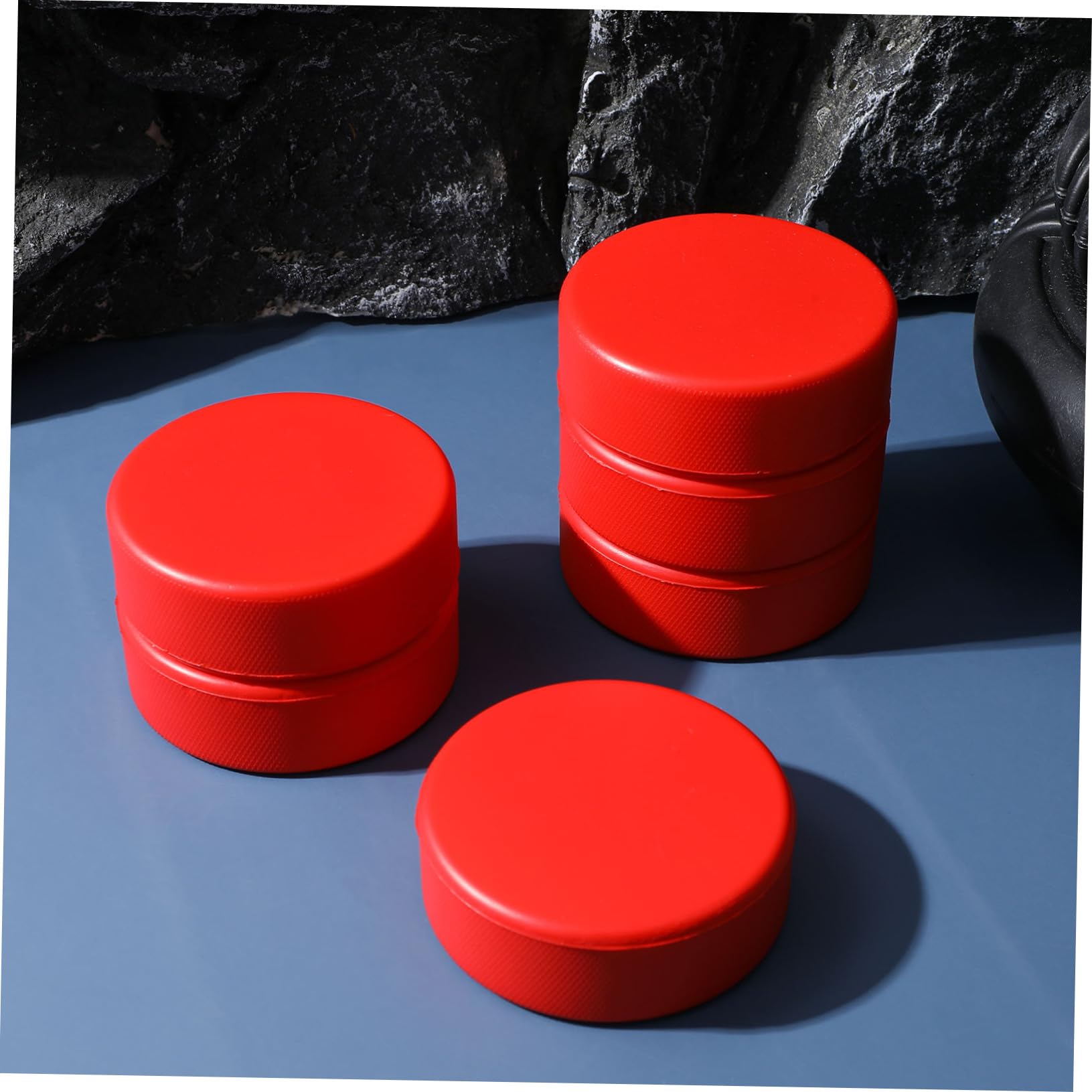 VANZACK Palet Rondelles De Hockey Oranges Mousse De Rondelles De Hockey sur Glace De Rondelles De Hockey Rondelle De Hockey De Rue Balles De Hockey Rouge Unité Centrale
